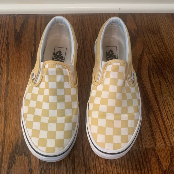 Vans Shoes - Yellow Checkered Vans